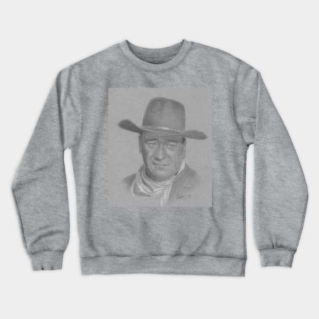 John Wayne Crewneck Sweatshirt by jkarenart